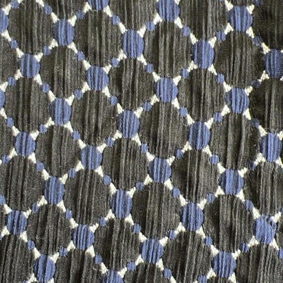 Ann Taylor Black Blue Geometric Print Devin‎ Fit Pants Size 4 - Picture 2 of 4